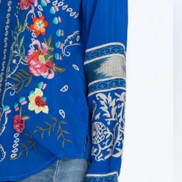 Johnny Was Tamarind Embroidered  Blouse NWT - Picture 6 of 14